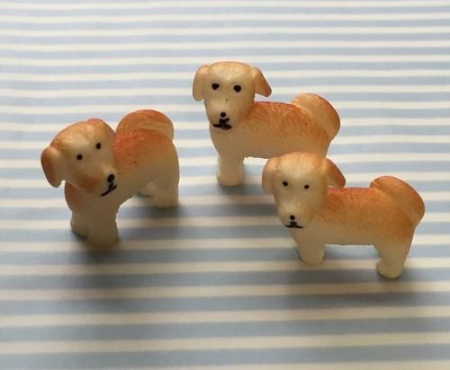 12 フィギュア・ミニチュア 犬 - ハンドメイド・レジン材料
