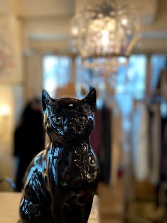 イタリア陶器　Black Cat