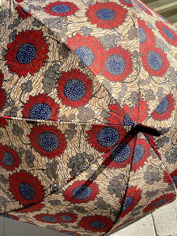アフリカンプリント　晴れ雨兼用傘