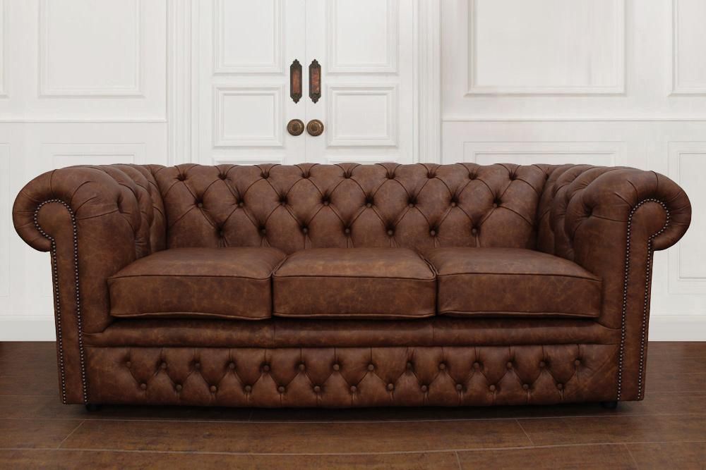 エセックス196 3シーター チェスターフィールドソファ