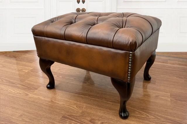 ディスティンクティブ・チェスターフィールド リーガル フットスツール リーガル フットスツール アンティークブラウン - ディスティン