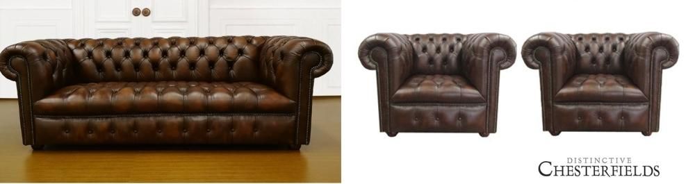 アンティークソファ3点セット