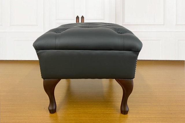 ディスティンクティブ・チェスターフィールド リーガル フットスツール リーガル フットスツール ハウスブラック - ディスティンクティブ