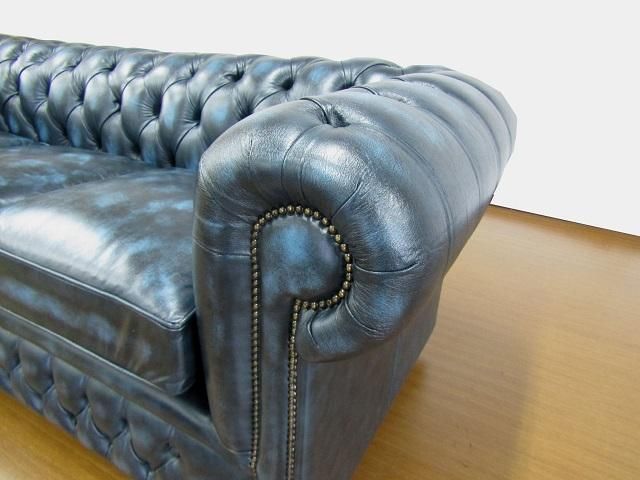 エセックス 3シーター チェスターフィールドソファ アンティーク