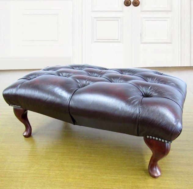 ニュービー フットスツール アンティーク レッド - ディスティン