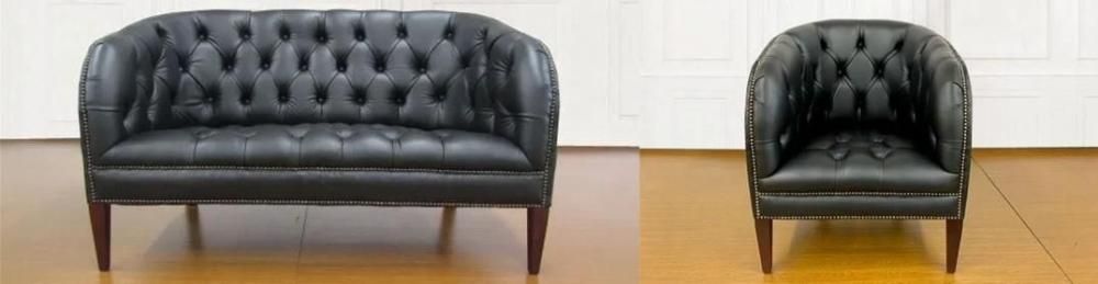 バーグレー 2シーター クラブチェア チェスターフィールドソファ