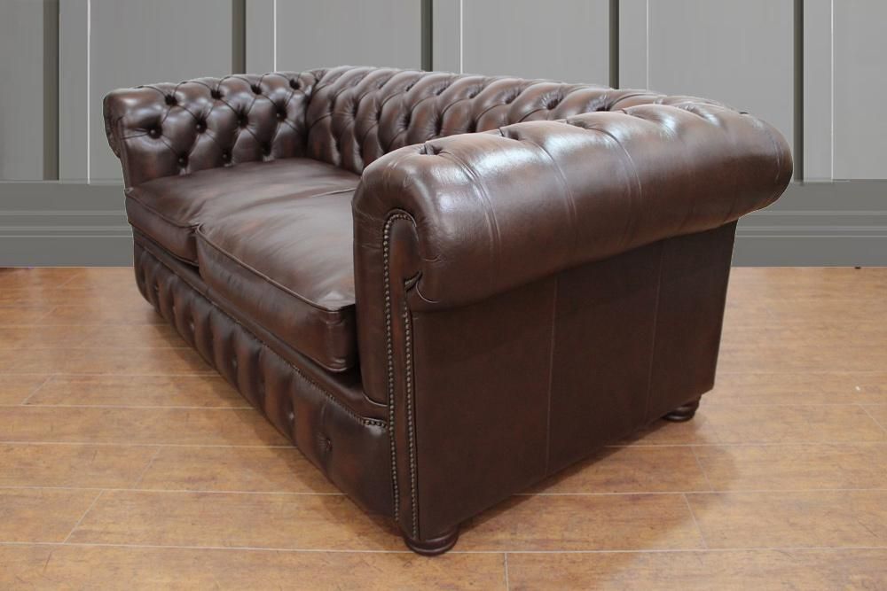 ロンドン 2シーター チェスターフィールドソファ - ディスティン