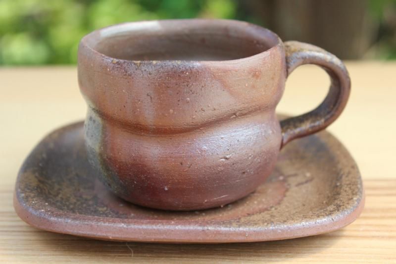 備前焼】 原田良二 | コーヒー碗皿 - 備前焼/和食器/牡蠣/おこめ/ご