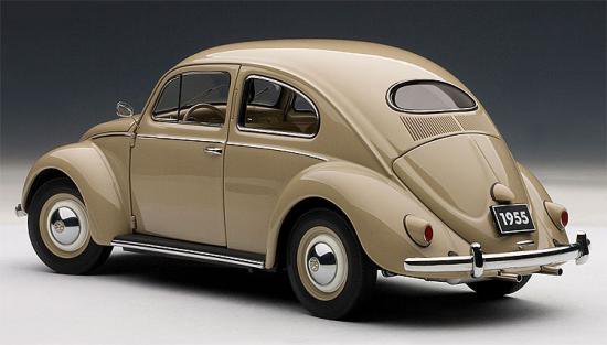 オートアートモデルカー1955 Volkswagen 1200 Beetle Diecast Model