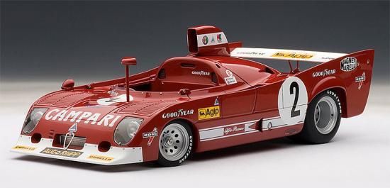 オートアートモデルカーAlfa Romeo 33 TT 12 1975 1000km SPA