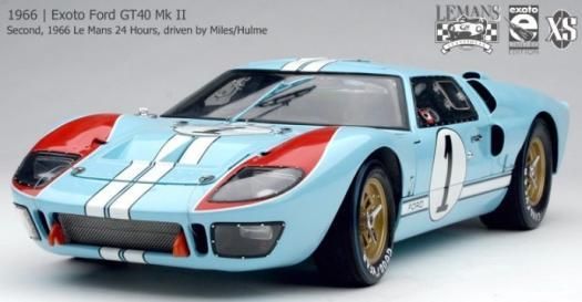エグゾト 1/10 フォード 1966 GT40 MK2 1st ルマン #1 Miles/Hulme エグゾト 1/10 フォード 1966 GT40 MK2 1st ルマン #1 Miles/Hulme