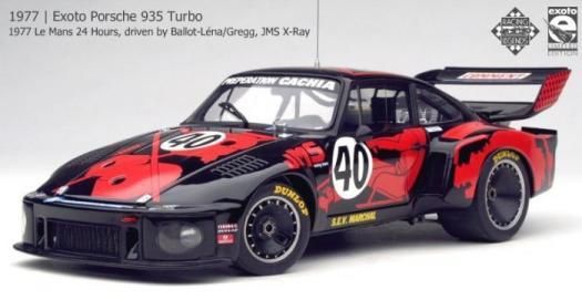 エグゾト 1/18 モデルカー 1977 #40 ポルシェ 935 ターボ ルマン24時間