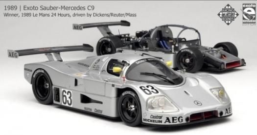 エグゾト 1/18 モデルカー 1989 #63 ザウバー メルセデス ベンツ C9 ルマン24時間耐久 ウイナー