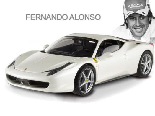 1/18 モデルカー hot wheels Ferrari フェラーリ 458 Italia F. Alonso