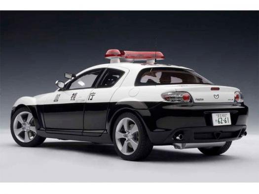 オートアート 1/18 モデルカー Mazda RX-8 Police Car 1/18