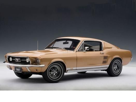 オートアート 1/18 モデルカー 1967 Ford Mustang GT390 1/18 Gold オートアート 1/18 モデルカー 1967 Ford Mustang GT390 1/18 Gold