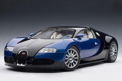 オートアート 1/18 モデルカー 2009 Bugatti EB Veyron 16.4 Bleu