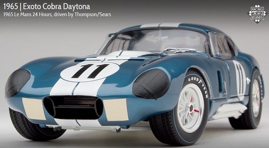 1/18 1965 Cobra Daytona Coupe(コブラ デイトナ クーペ) #26 完成品 ミニカー(RLG18006) EXOTO(エグゾト)