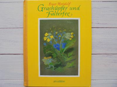 GRASHÜPFER UND FALTERFEE ：Ernst Kreidolf - 外国の古くてかわいい絵本たち ついん・らびっと