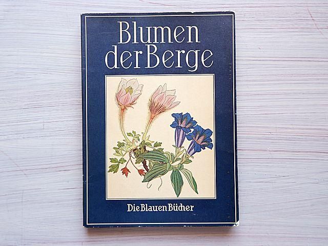 Blumen der Berge | ドイツ植物図鑑 - 外国の古くてかわいい絵本