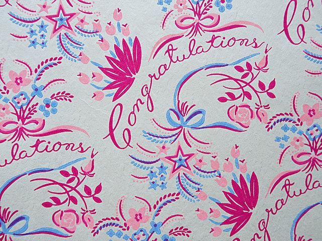 アメリカ ヴィンテージラッピングペーパー | フラワーブーケ