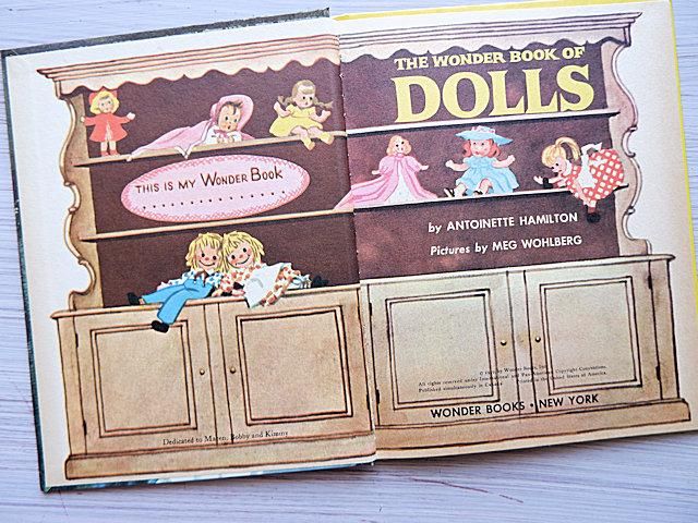 【希少・美品】1935年アメリカの小さな絵本 お人形さん達のTEA PARTY 外国の古くてかわいい絵本たち ついん・らびっと