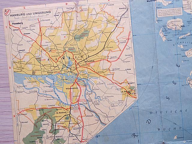 西ドイツ ヴィンテージマップ | 古地図 DEUTSCHLAND/ESSO - 外国