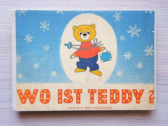 WO IST TEDDY? | ヴィンテージ絵本 | ドイツ語版 - 外国の古くて WO IST TEDDY? | ヴィンテージ絵本 | ドイツ語版 - 外国の古くて