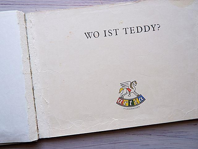 WO IST TEDDY? | ヴィンテージ絵本 | ドイツ語版 - 外国の古くて