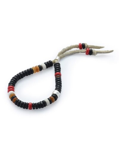 GARNI / Horn Beads Bracelet：Black