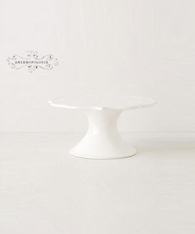 ANTHROPOLOGIE / Lotus Cake Stand WHITE CAKE STAND