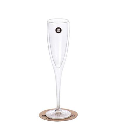 PUEBCO / DOUBLE WALL CHAMPAGNE GLASS