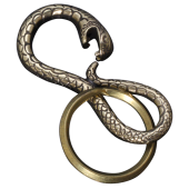 【龍頭】蛇フック<br>真鍮