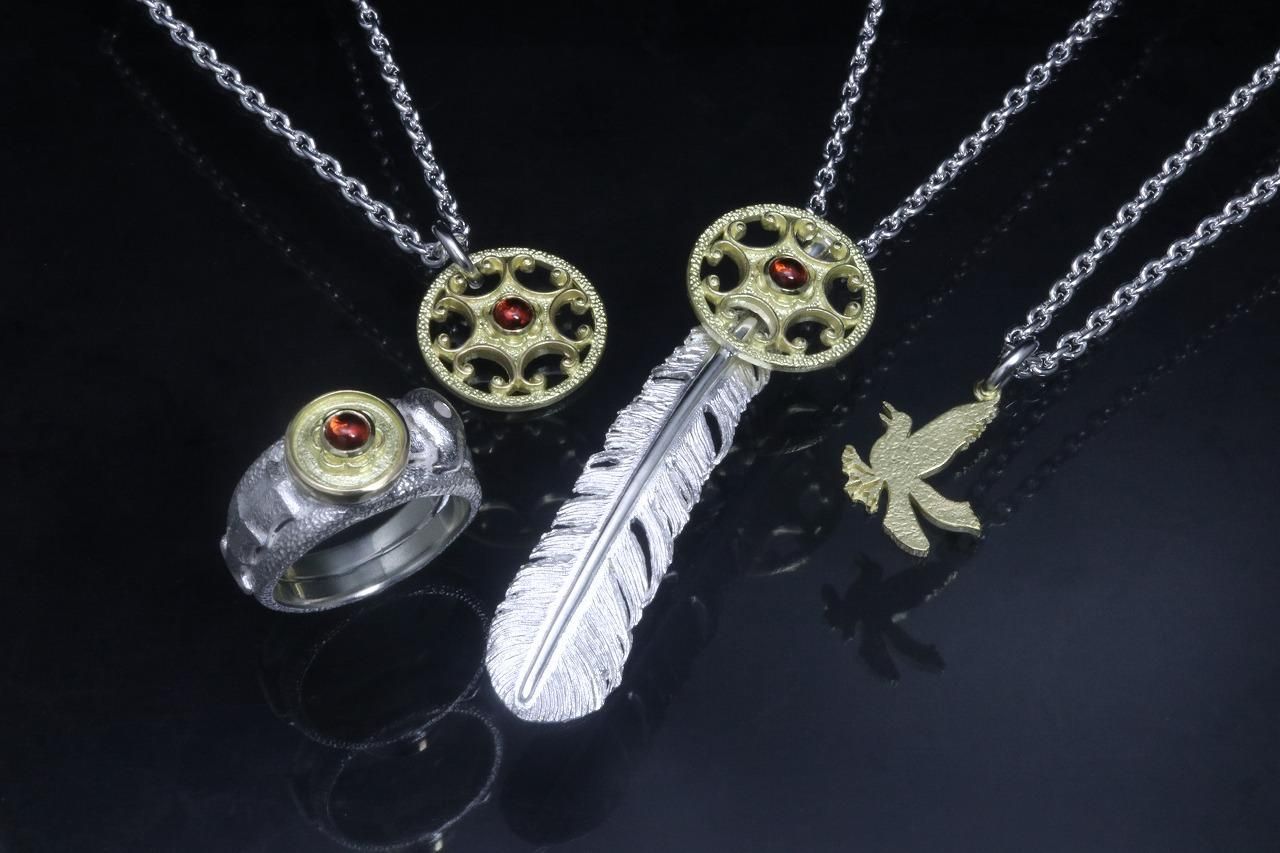 龍頭 -SilverAccessories WebShop- ［霰・鎚目/槌目打ち・八咫烏・三種 