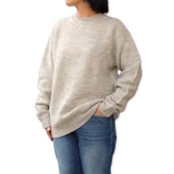 JOHN SMEDLEY ウール　ニットジャケット　M クリーム　英国製 JOHN SMEDLEY ウール ニットジャケット M クリーム 英国製（英国