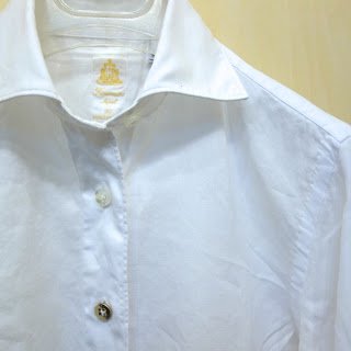 Finamore（ フィナモレ ）レディス コットンツイルホワイトシャツ [ 春