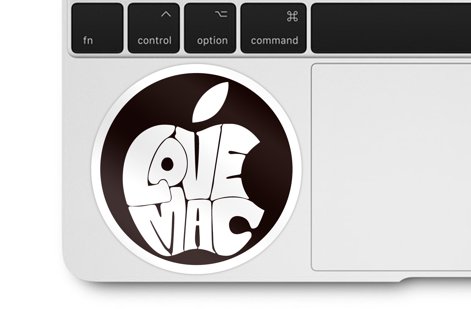 MacBook ステッカー I love Mac の拡大画像
