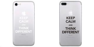 ᡼оݡ iPhone б ȥƥå 󥷡 Keep Calm and Think Different  ֥å or ۥ磻