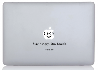 WOLFING MacBook ƥå ᡼б ȥƥå Steve Jobs ƥ ֥  Stay Hungry Stay Foolish ֥å