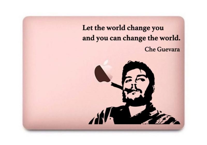 Macbook ステッカー アートステッカー スキンシール Che Guevara チェゲバラ Smoking Sigar ブラック Macbook ステッカー アートステッカー スキンシール Che Guevara チェゲバラ Smoking Sigar ブラック