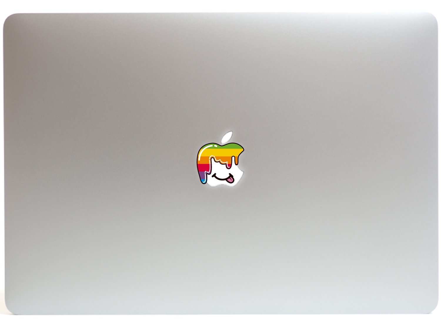 Macbook ステッカー アートステッカー スキンシール Candy Mac Rainbow レインボーフルカラー