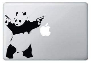 全サイズMacBook 対応 アートステッカー Banksy バンクシーデザイン The Shooting Panda