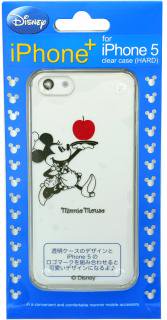 iPhone5,5s用クリアケース Disney iPhone+ ディズニーアイフォンプラス Minnie Mouse