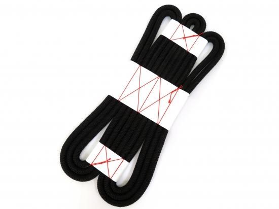 手巾 一重正絹かぶせ 黒 雲水用