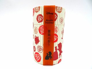カメヤマ ディズニー ルームインセンス 美女と野獣 薔薇の香り 内容量約90ｇ 線香採寸法93mm