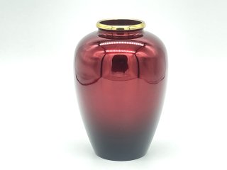 花瓶 新夏目花瓶 4.5号 ワインボカシ（一対）