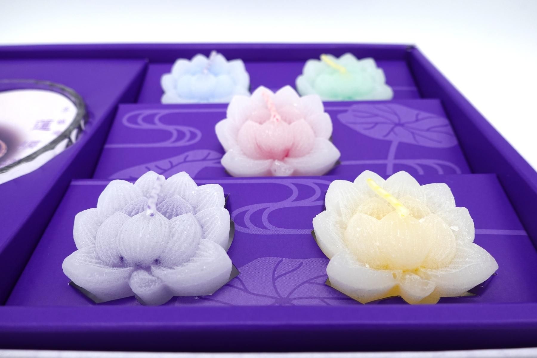 ペガサスキャンドル 進物蝋燭 浮蝋燭 蓮模様