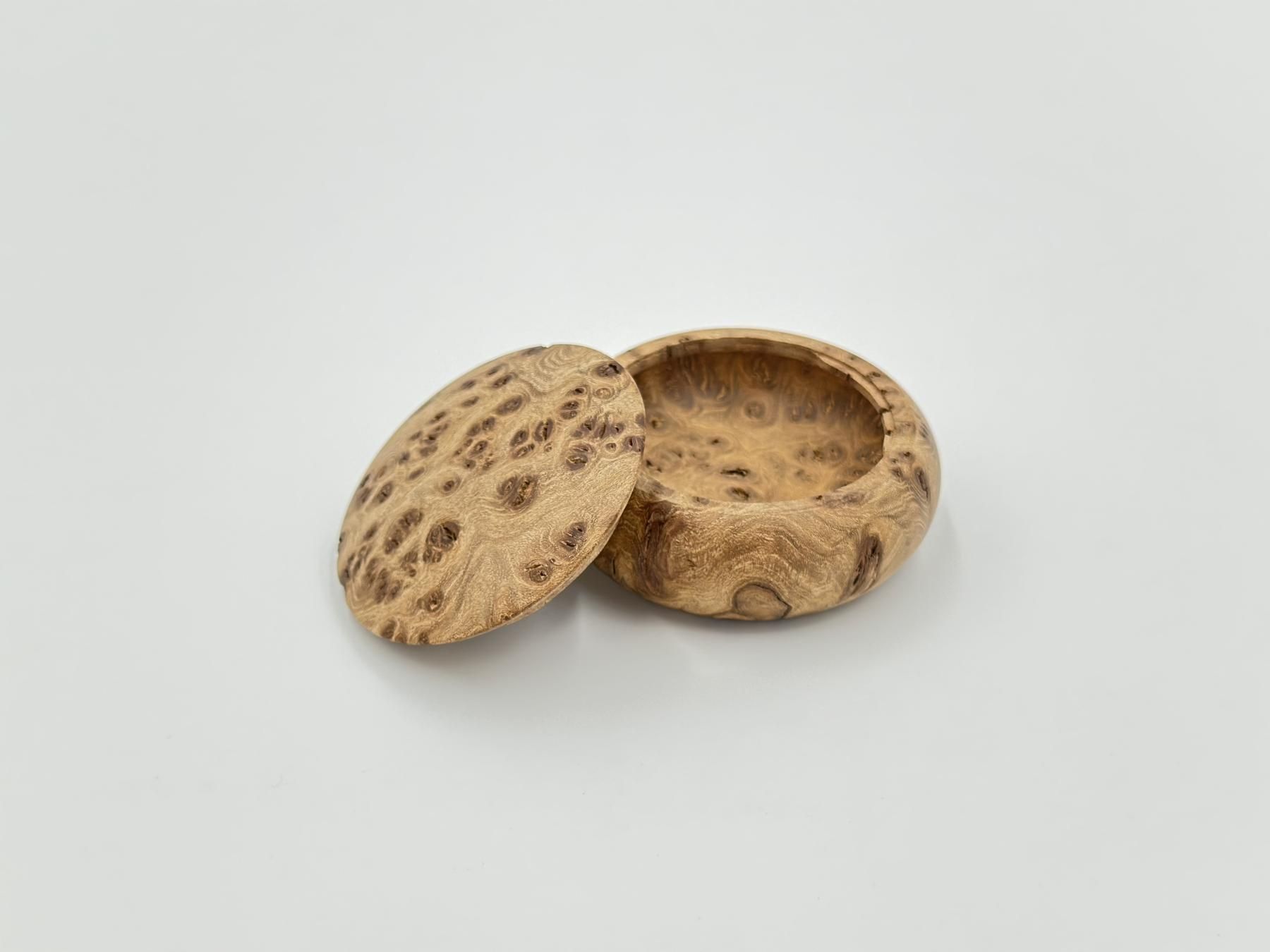 限定】香合 欅瘤杢 7㎝ 饅頭型