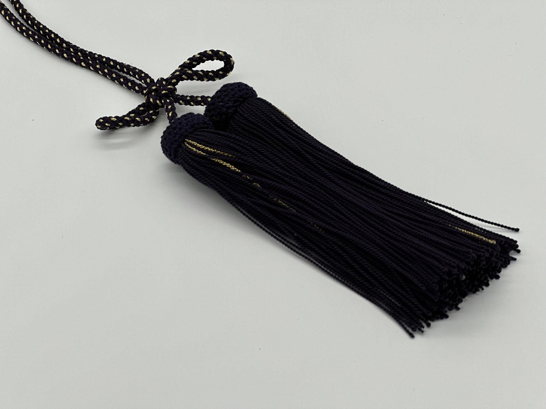 限定品】笏 黒柿孔雀杢 1尺 正絹房付002 限定品】笏 黒柿孔雀杢 1尺 正絹房付002