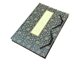 オリジナル寺院用過去帳 緞子生地 奉書50枚綴